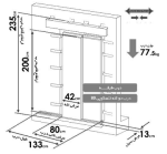 درب یاران تمام اتوماتیک طبقه تلسکوپی 80 دو لته - Image 2