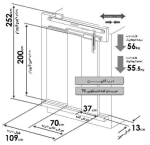 درب یاران تمام اتوماتیک کابین تلسکوپی 70 دو لته - Image 2