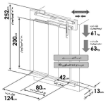 درب یاران تمام اتوماتیک کابین تلسکوپی 80 دو لته - Image 2