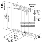 درب یاران تمام اتوماتیک کابین تلسکوپی 90 سه لته - Image 2