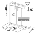 درب یاران تمام اتوماتیک کابین سانترال 70 دو لته - Image 2